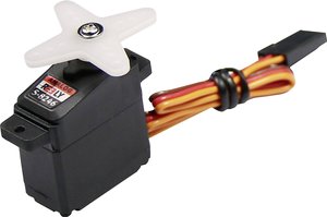 Micro-Servo S-8246 Analog-Servo Materiał przekładni: plastik System złącz: JR Mikro-serwo Reely  Materiał napędu: tworzywo sztuczne Rodzaj złącza: JR
