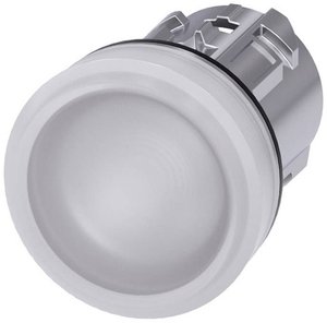 Lampka kontrolna, 22mm, okrągła, metalowa, połysk, biała, soczewkowa, gładka Siemens 3SU1051-6AA60-0AA0 Kontrolka 1 szt.