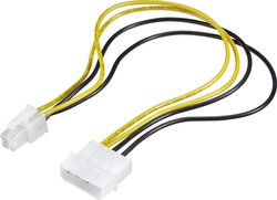 Kabel Renkforce RF-4174569 [1x złącze męskie ATX 4-pin - 1x złącze męskie IDE 4-pin] 0.30 m