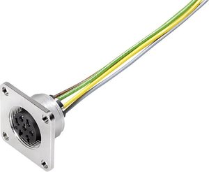 Gniazdo kołnierzowe M16 8 pin  Natężenie znamionowe=5 A  binder 09 0174 320 08 Zawartość: 1 szt.