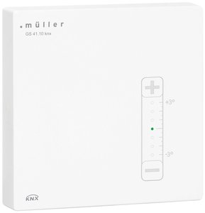 Czujnik jakości powietrza CO2 / regulator klimatu w pomieszczeniu Müller 24301   GS 41.11 knx