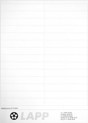 Etykieta kablowa LAPP ETB 61742900, 53 x 18 mm, etykiety na arkuszu: 56, 1 szt.