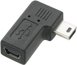 Przejściówka, adapter USB Renkforce RF-4535922, [1x złącze męskie Mini-B USB 2.0 - 1x złącze żeńskie Mini-B USB 2.0]