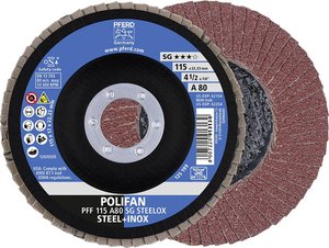 Tarcza lamelkowa PFERD A Sg Steelox 67608115 Średnica 115 mm 10 szt.