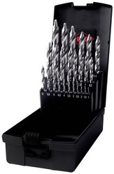 Zestaw wierteł krętych ULTIMATECUT DIN 338 typ FLOWSTEP®, HSS-G w walizce z tworzywa ABS - 25 szt. Zestaw wierteł spiralnych RUKO 259215RO 1 zest.