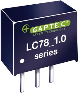 Przetwornica DC/DC, do PCB Gaptec LC78_12-1.0 10020082, SIP-3, 12 W, 12 V/DC, 1 A, 1 szt.