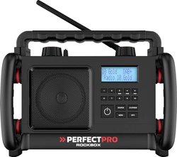 Radio na budowę PerfectPro ROCKBOX DAB+, UKW wstrząsoodporny czarny