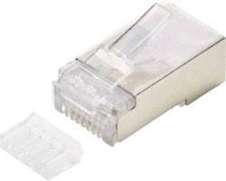 TRU COMPONENTS  Złącze RJ45    WTYK MODUŁOWY CAT 6A  TC-9878248  złącze męskie proste          1 szt.