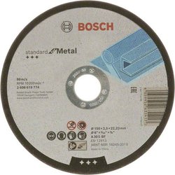 Tarcza tnąca prosta Bosch Accessories Standard for Metal 2608619774 150 mm 1 szt.