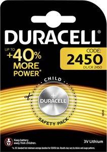 Bateria guzikowa, litowa DURACELL CR 2450 Bateria guzikowa Duracell CR 2450 3 V