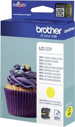 Brother atrament LC-123Y tusz oryginalny  Żółty LC123Y