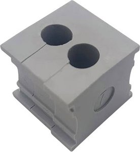 Przepust kablowy TRU COMPONENTS KT 2/7 TC-10329284, (D x S) 21 mm x 21 mm, elastomer, 1 szt.