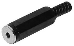 Złącze męskie jack 2,5 mm TRU COMPONENTS 1559772, CuZn, niklowany, złącze, proste, 1 szt.