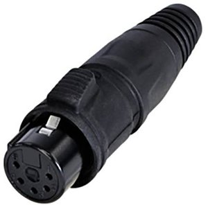 Złącze męskie XLR Rean AV RCX5F-Z-001-1 RCX5F-Z-001-1, mosiądz, złącze żeńskie proste, 1 szt.