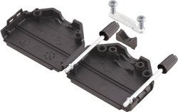 Obudowa złącza D-SUB Ilość styków: 9 tworzywo sztuczne 180 ° czarny MH Connectors MHDPPK09-BK-K 1 szt.
