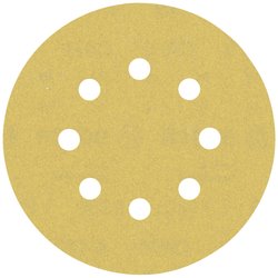 Papier ścierny EXPERT C470 z 8 otworami do szlifierek mimośrodowych, 125 mm, G 180, 5 części. Papier ścierny ekscentryczny Bosch Accessories EXPERT C470 2608900808 5 szt.