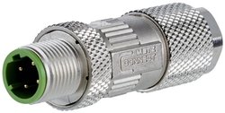 Złącze M12, kodowanie D, IP67 Kat. 5, montaż w terenie, prosty Złącze męskie Metz Connect MNF881A115 MNF881A115, 1 szt.