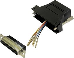 Adapter BKL Electronic 10121131 złącze żeńskie D-SUB 25-pin - złącze żeńskie RJ45
