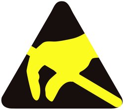 Logo ESD BJZ A-60893 A-60893, 6 mm x 6 mm , 2000 szt.