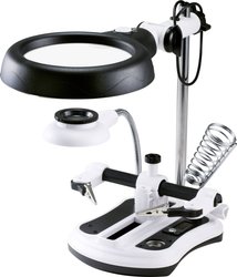Lupa z oświetleniem LED TOOLCRAFT WLL-108 2.5 x, 5 x, 6 x, 10 x