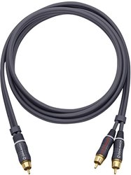 Kabel audio, Cinch Oehlbach 23702, [2x złącze męskie RCA/cinch - 1x złącze męskie RCA/cinch], 2.00 m, antracytowy