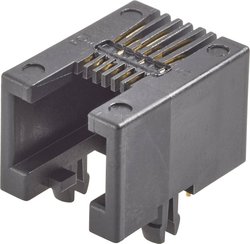 Złącze męskie RJ FCI Modular jacks 90511-001LF, RJ10, CAT 3, 1 szt.
