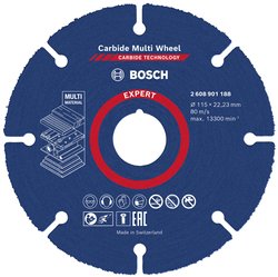Tarcza tnąca prosta Bosch Accessories EXPERT Carbide Multi Wheel 2608901188 115 mm 1 szt.