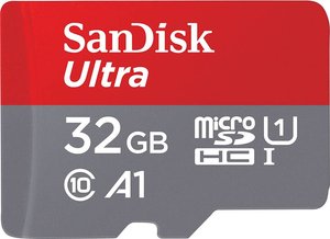 Karta pamięci microSDHC SanDisk microSDHC Ultra + Adapter ''Mobile'', 32 GB, Class 10, UHS-I