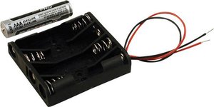 Uchwyt baterii Hammond Electronics BH4AAAW BH4AAAW, tworzywo sztuczne, 1 szt.