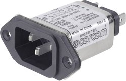 Filtr sieciowy TE Connectivity 6609006-5, 250 V/AC, 3 A, 1.5 mH