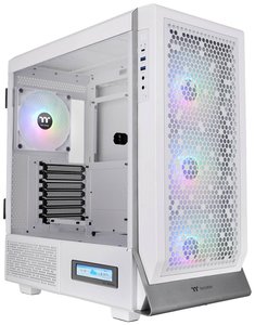 Thermaltake CA-1X5-00M6WN-00 Midi Tower Obudowa gamingowa  biały z 4 wentylatorami LED, z okienkiem