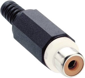 Gniazdo cinch Lumberg XKTO 1, z odgietką, białe