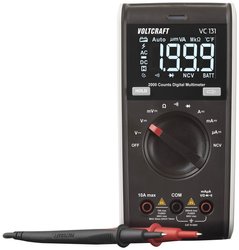 Multimetr VOLTCRAFT VC131 VC-12232380, CAT III 600 V, 0.1 mV - 600 V, 0.1 µA - 10 A