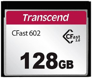 Karta pamięci Cfast, Transcend TS128GCFX602, 128 GB, 500 MB/s / 350 MB/s