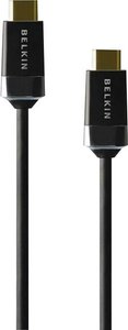 Kabel HDMI Belkin High Speed Ethernet, pozłacane wtyki, 1 m, czarny Kabel HDMI Belkin HDMI0018G-1M, 1.00 m, czarny