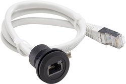 złącze żeńskie do wbudowania, złącze męskie proste RJ45 Schlegel RRJ_RJ45_SW 1 szt.
