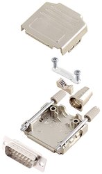 Zestaw listew męskich D-Sub encitech DPPK15-M-DBP-W-K 6355-8004-02, rzędy: 2, styki: 15, 180 °, 1 szt.