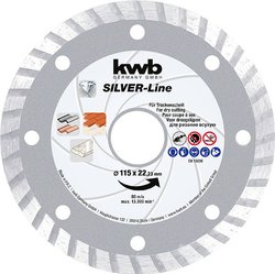 kwb 797170  Tarcza tnąca diamentowa Średnica 115 mm Średnica otworu 22.23 mm kamień 1 szt.
