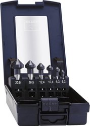 Pogłębiacze stożkowe HSS Exact 51157, 90 st., 6,3-20,5 mm, TiAIN, 6 szt., DIN 335-C