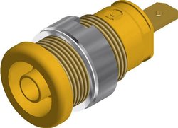 Gniazdo montażowe laboratoryjne SKS Hirschmann SEB 2610 F4.8, żółte