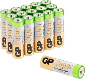 Bateria AAA/R03 GP Batteries Super  1.5 V 16 szt.