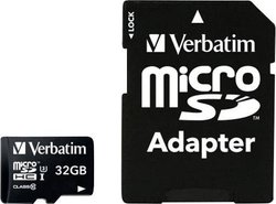 Karta pamięci microSDHC Verbatim PRO, 32 GB, Class 10, UHS-I, UHS-Class 3