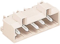 z kątowymi pinami lutowniczymi 2-bieg., jasnoszary WAGO 721-432/001-000 wtyk