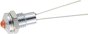 Lampka sygnalizacyjna LED TRU COMPONENTS TC-R9-3612, RED 1587925, 50 mcd, 6.2 mm