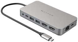 Stacja dokująca HYPER HDM1H-GL USB-C™ Dual 4K do M1/M2 MacBook, PC lub Chromebook Stacja dokująca USB-C® HYPER Stacja dokująca USB-C® HDM1H-GL