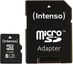 Karta pamięci microSDHC Intenso High Performance, 8 GB, Class 10