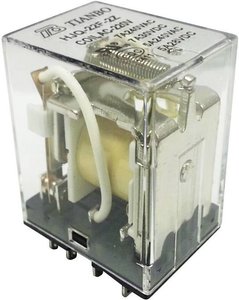 Przekaźnik wtykowy Tianbo Electronics HJQ-22F-2Z -220/240VAC 1366536, monostabilny, 1 cewka, 30 V/DC, 240 V/AC, 7 A, 1 szt.