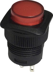 Przycisk TRU COMPONENTS TC-R13-508A-05RT 1587738, 16 mm, 250 V/AC, 1.5 A, 1 szt.
