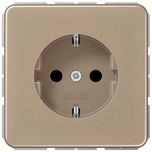 Jung CD1520GB Styk uziemienia 16A 250V Brąz Gniazdo z uziemieniem Jung CD1520GB brąz