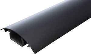 Kanał kablowy Alunovo, SE90-025, czarny (eloksalowany), (D x S x W) 250 x 80 x 20 mm,1 szt.
